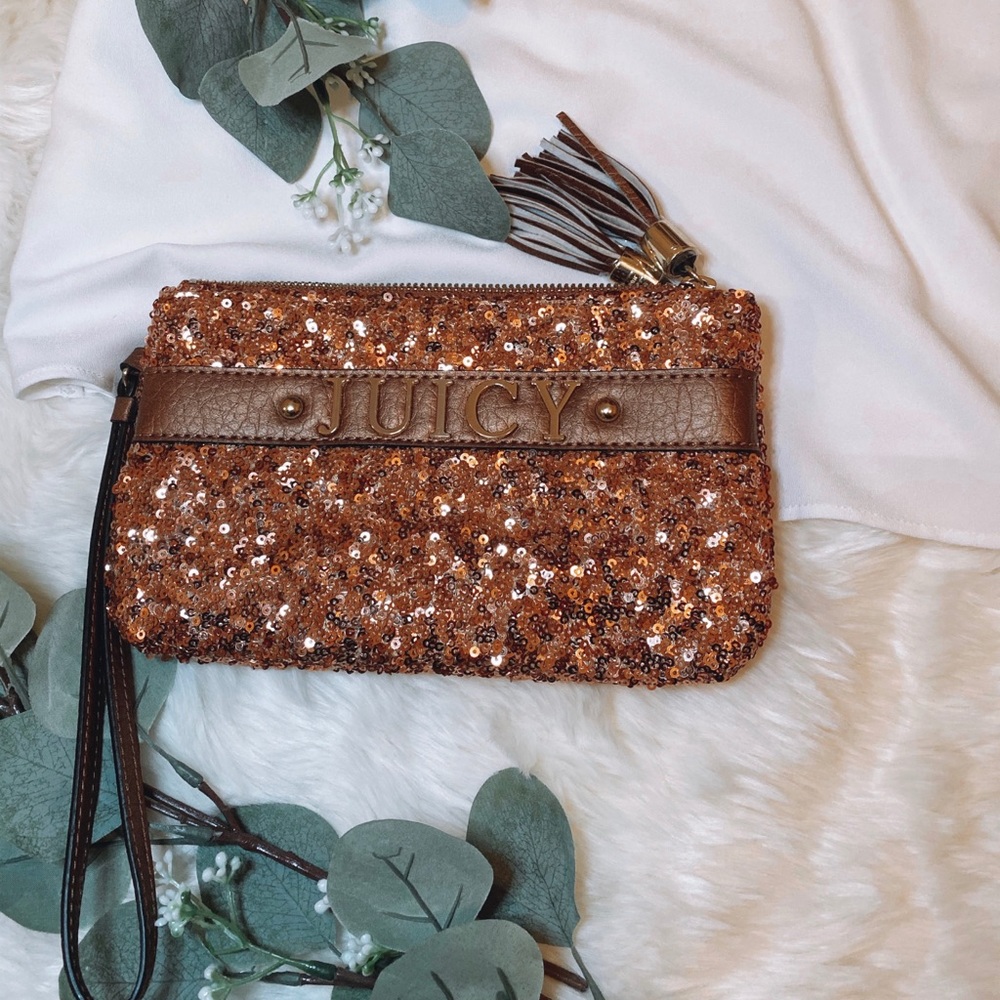 Sequin juicy couture wristlet